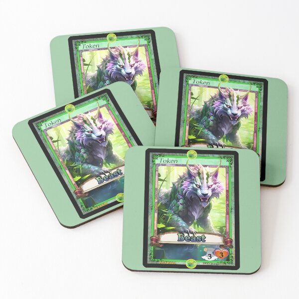 Item preview, Token Beast Reflection 3/3 frame breaker CCG TCG Green 1st Edition designed and sold by Rogue Wizard.