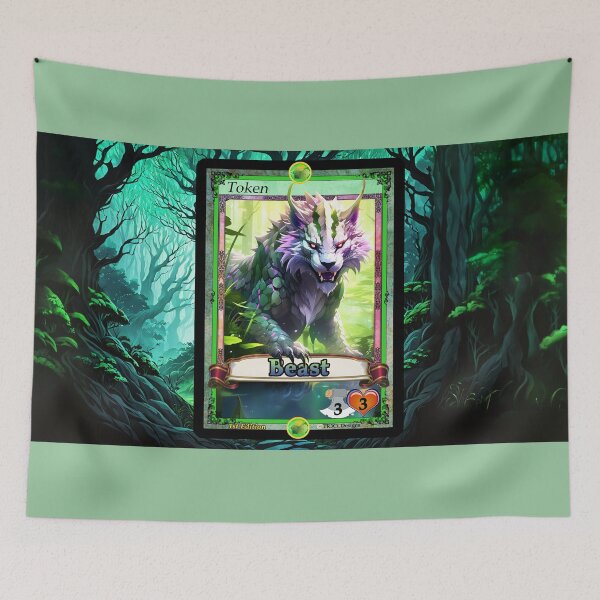 Item preview, Token Beast Reflection 3/3 frame breaker CCG TCG Green 1st Edition designed and sold by Rogue Wizard.