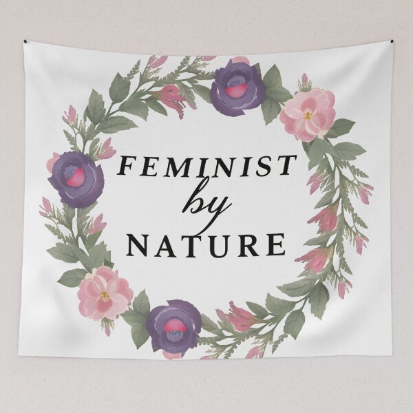 Item preview, Feminist by Nature: Floral Ring Art designed and sold by MillennialVibe.