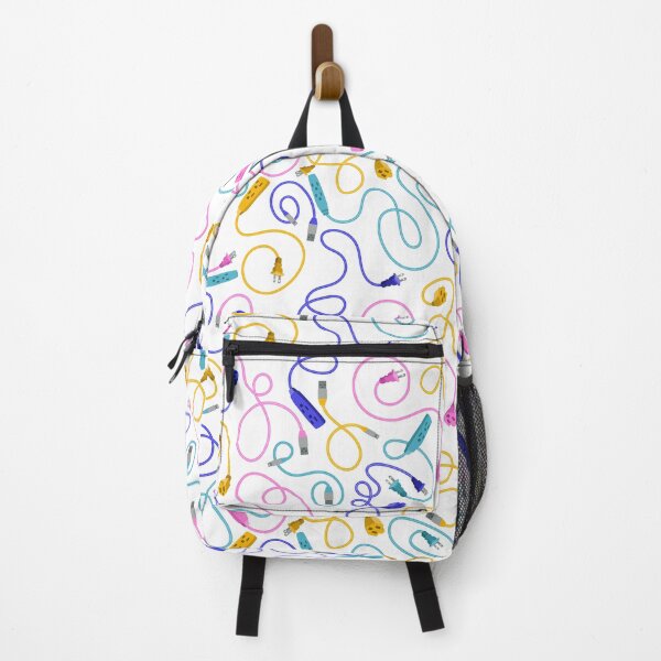 Item preview, Recharge in Pink Teal Cobalt Blue and Yellow on White designed and sold by Squilla Design Studio.