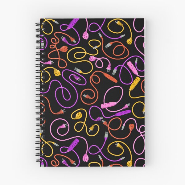 Item preview, Recharge in Purple Pink Orange and Yellow on Black designed and sold by Squilla Design Studio.
