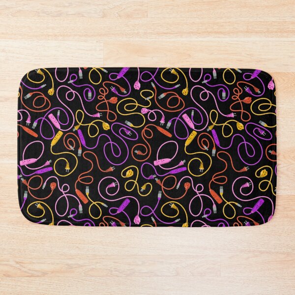 Item preview, Recharge in Purple Pink Orange and Yellow on Black designed and sold by Squilla Design Studio.