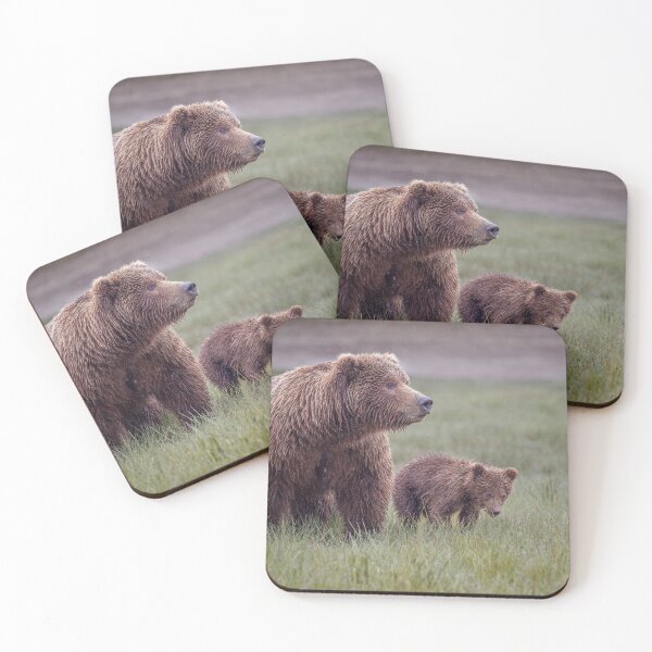 Item preview, Brown Bear Mama and Cub Alaska designed and sold by PhotoArt by Joan Carroll.