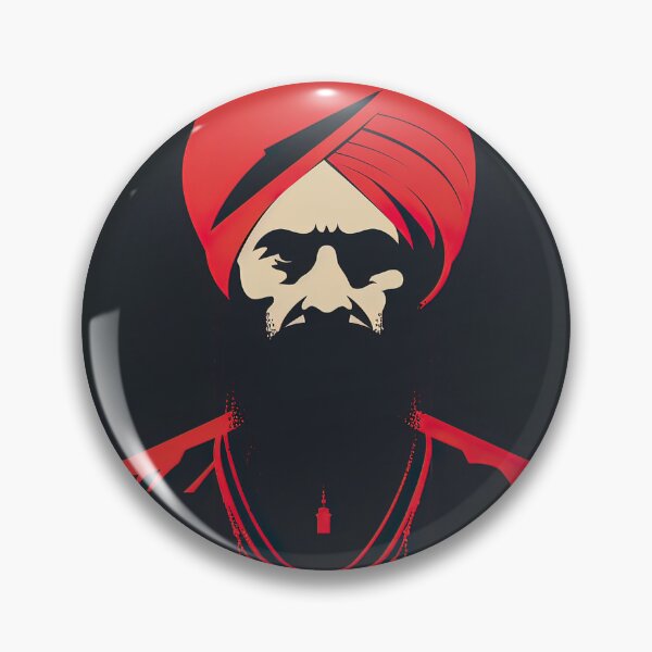Item preview, Guru Gobind Singh | Red minimalism designed and sold by ComicsFactory.