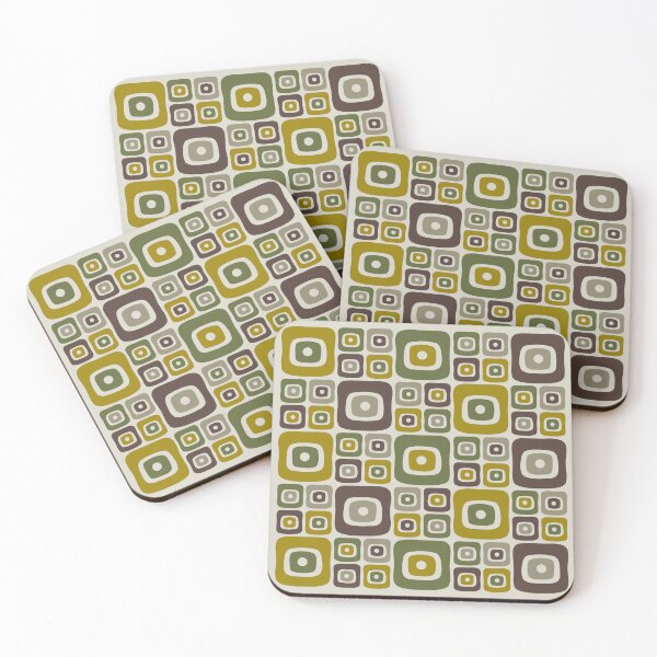 Item preview, Retro Mid Century Modern Abstract Geometric Pattern  designed and sold by tonymagnerart.