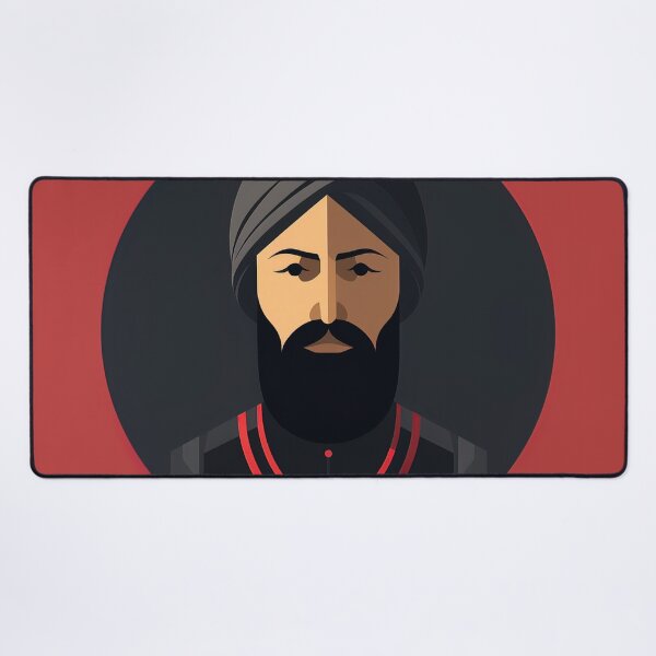 Item preview, Guru Gobind Singh | Red minimalism designed and sold by ComicsFactory.