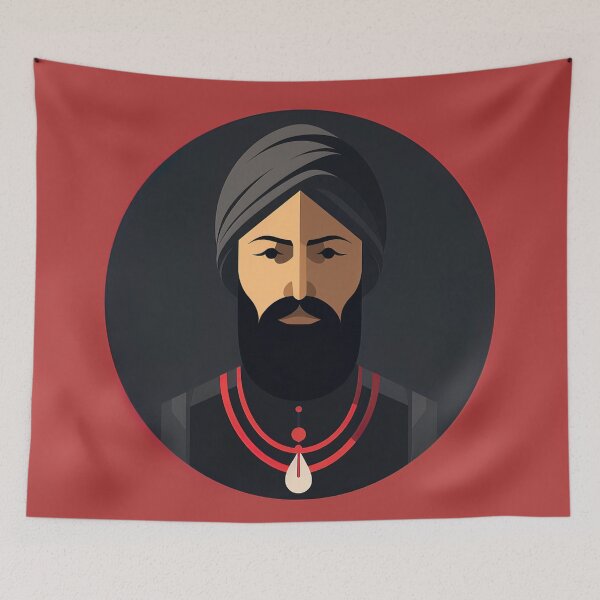Item preview,  Guru Gobind Singh | Red minimalism designed and sold by ComicsFactory.