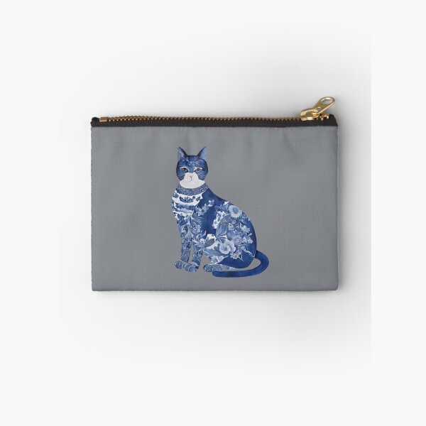 Item preview, Blue & White Chinoiserie Cat designed and sold by erikannegarcia.