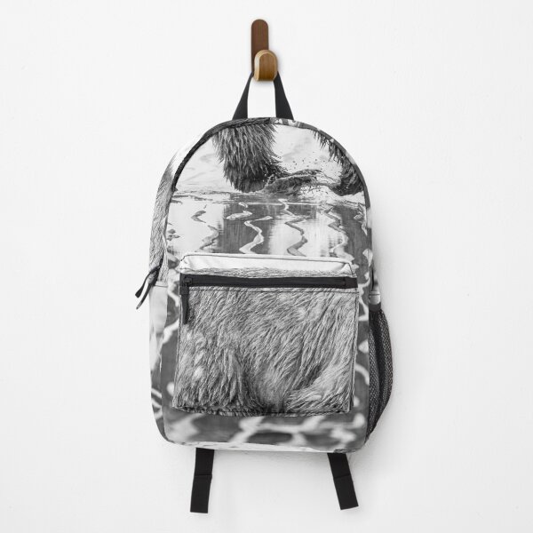 Item preview, Brown Bear Reflections BW Alaska designed and sold by PhotoArt by Joan Carroll.