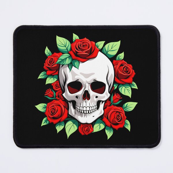 Item preview, A skull in roses designed and sold by Sopilka.