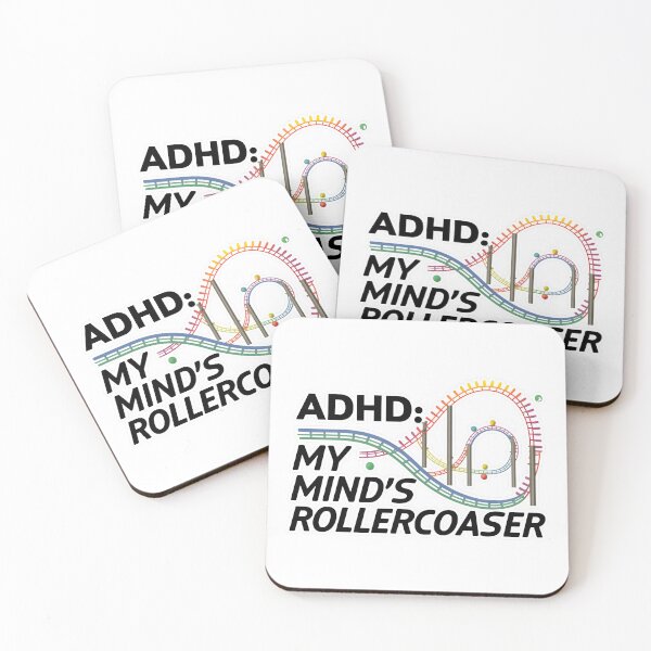 Item preview, ADHD: Mind's Rollercoaster Minimalistic Art designed and sold by MillennialVibe.
