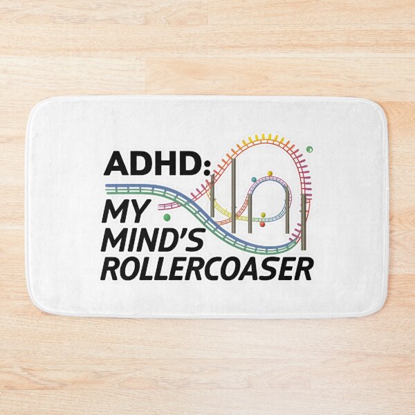 Item preview, ADHD: Mind's Rollercoaster Minimalistic Art designed and sold by MillennialVibe.