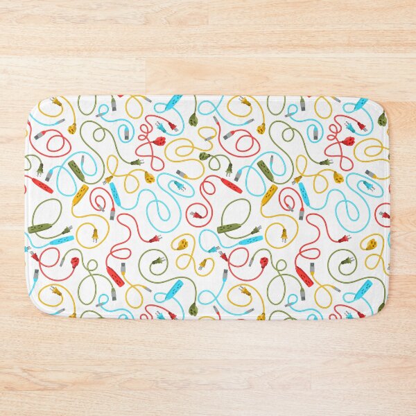 Item preview, Recharge in Red Blue Green and Yellow on White designed and sold by Squilla Design Studio.