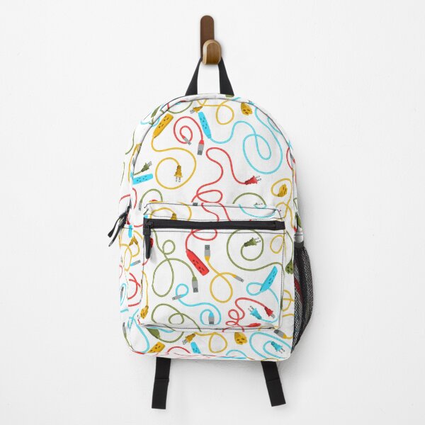 Item preview, Recharge in Red Blue Green and Yellow on White designed and sold by Squilla Design Studio.