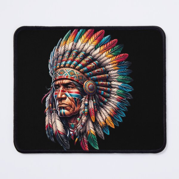 Item preview, Vibrant Spirit: Native American Headdress Art designed and sold by TriarArt.