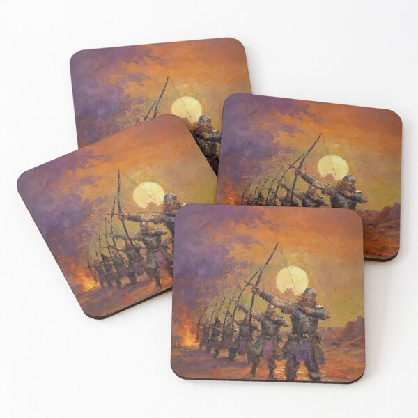 Item preview, Dwarven Archers Of The Fire Moon designed and sold by AUTHENTIC AMERICANA ARTS.