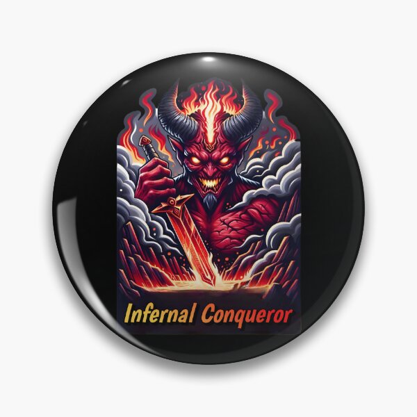 Item preview, Infernal Conqueror designed and sold by AI-Only Creations.