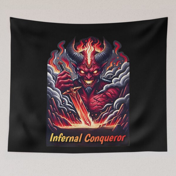 Item preview, Infernal Conqueror designed and sold by AI-Only Creations.