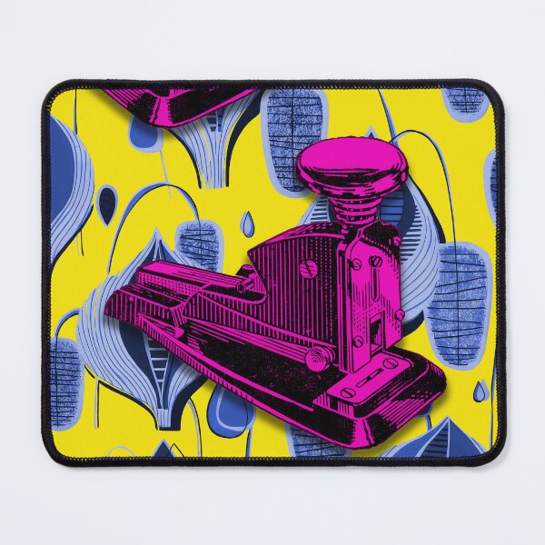 Item preview, Stapler Pink on yellow and blue designed and sold by STUART HICKING.