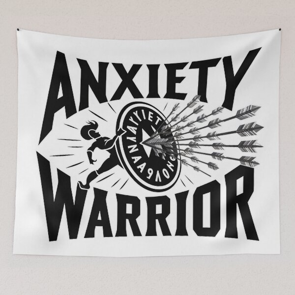 Item preview, Anxiety Warrior: Defending Against Mental Arrows designed and sold by MillennialVibe.