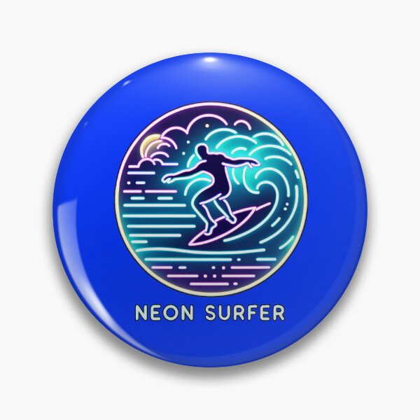Item preview, Electric Swell: Neon Crests at Dusk. Surfs up designed and sold by leyfinder.