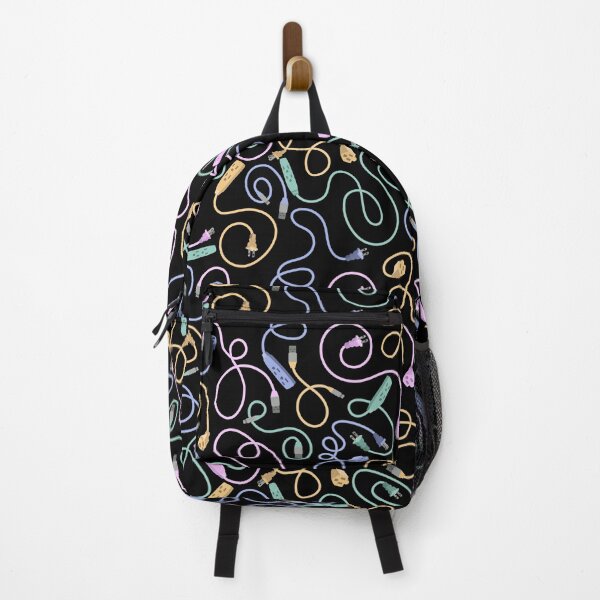 Item preview, Recharge in Pastel Pink Green Blue Yellow on Black designed and sold by Squilla Design Studio.