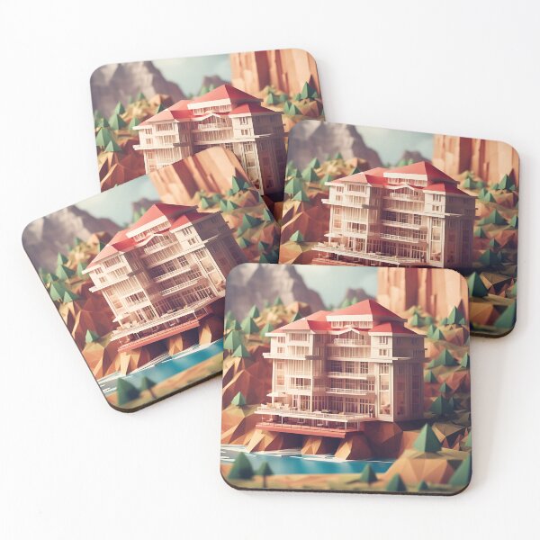 Item preview, Origami Art - Glamour on the Edge: The Roaring Twenties Cliffside Retreat designed and sold by ArtfulFolds.