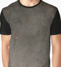 Ancient Black Leather Like Texture Graphic T-Shirt