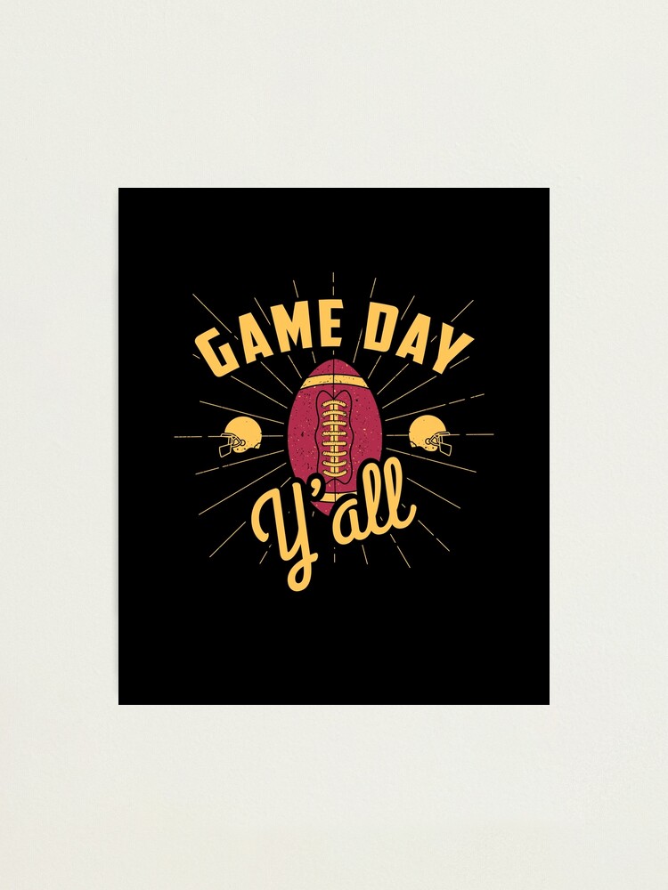 Game Day Yall | football accessories | football shirt | tailgate shirt |  tailgate clothes | football gifts | football apparel | football coach |  football fan | football merch 