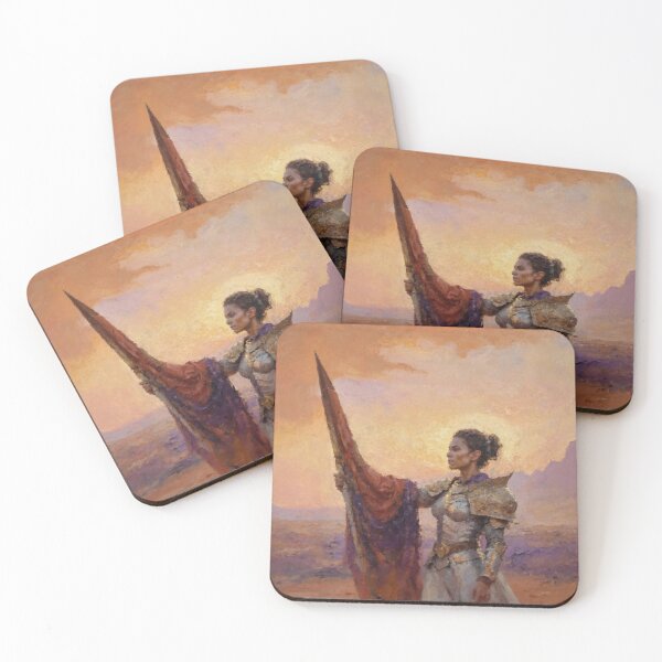 Item preview, Lady Commander Warrior At Sunset designed and sold by AUTHENTIC AMERICANA ARTS.