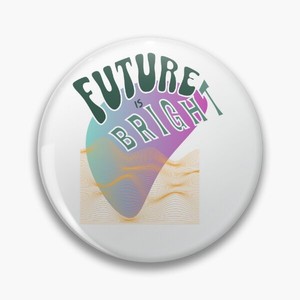 Item preview, Future Is Bright - Retro Wave Inspirational Digital Artwork designed and sold by CraftedConcepts.
