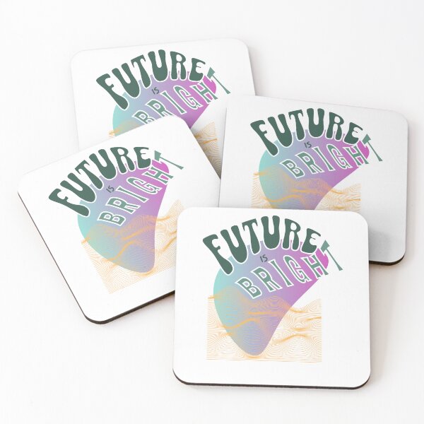 Item preview, Future Is Bright - Retro Wave Inspirational Digital Artwork designed and sold by CraftedConcepts.
