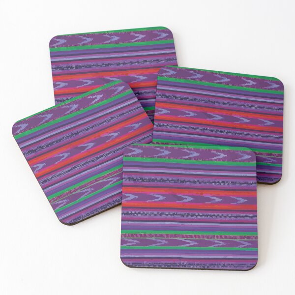 Item preview, Purple serape blanket mexican folk art rebozo fabric southwest pattern designed and sold by T-Mex.