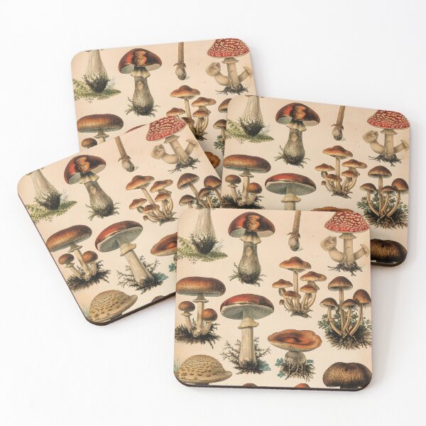 Item preview, mushroom - old botanical book illustration -  goblincore aesthetic designed and sold by Fantasy Cache.