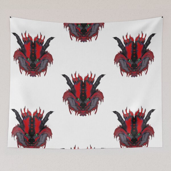 Item preview, Majestic inferno red dragon painting designed and sold by Strale25kv.