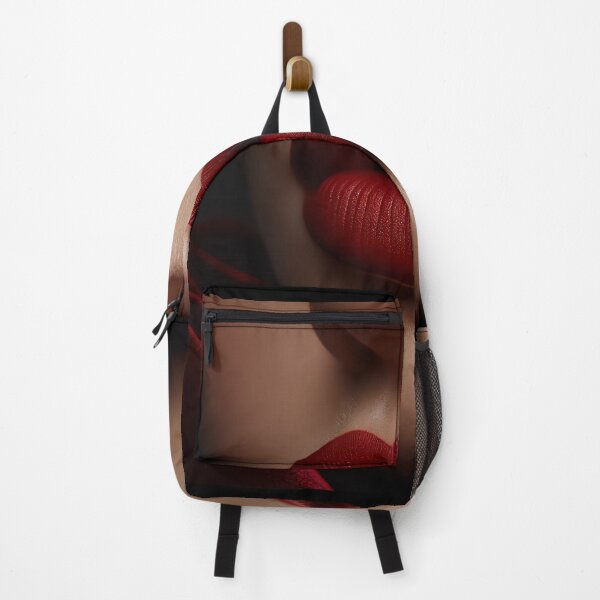 Item preview, Woman's lips, painted in a bold shade of red, slightly parted, with a single drop of dew, against a backdrop of deep velvet designed and sold by AndreaMart.