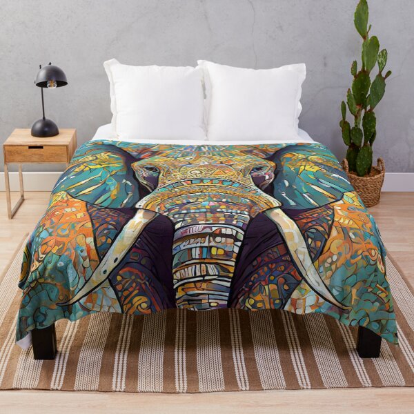 Item preview, Psychedelic Elephants designed and sold by drawbey.