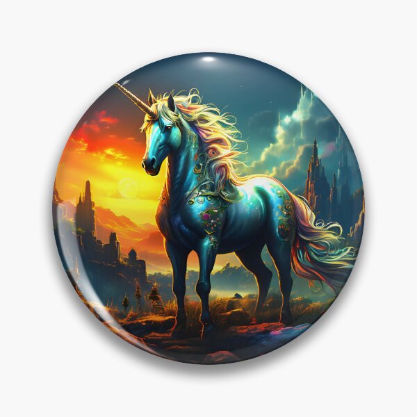 Item preview, Ornamented Unicorn at Sunset designed and sold by Raging Woody Designs.