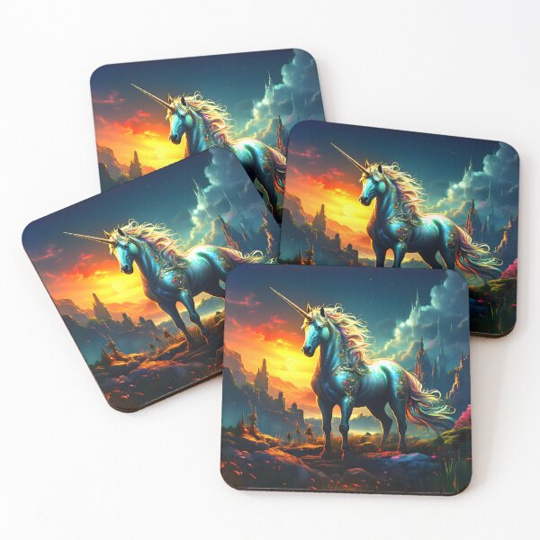 Item preview, Ornamented Unicorn at Sunset designed and sold by Raging Woody Designs.