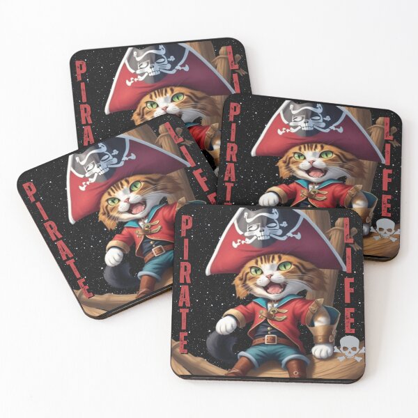 Item preview, Pirate Life - A Cool Pirate Cat Design designed and sold by TGAL2.