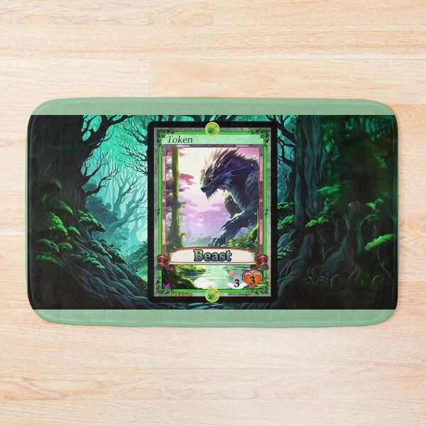 Item preview, Token Beast 3/3 Green Text Box Art extend CCG TCG 1st Edition designed and sold by Rogue Wizard.