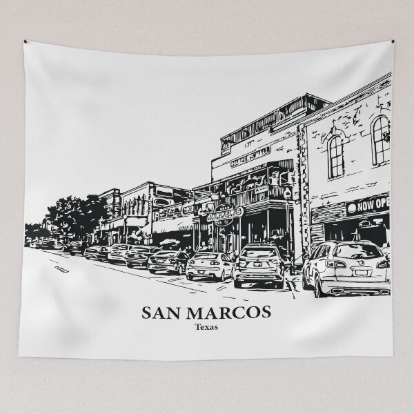 Item preview, San Marcos - Texas designed and sold by Lakeric Cityscapes.