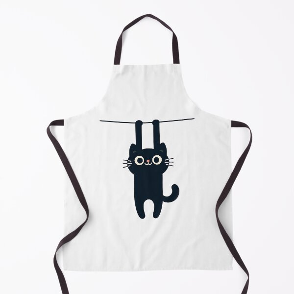 Item preview, Playful Black Cat Dangling in Minimalist Artistic Illustration designed and sold by DethLock.