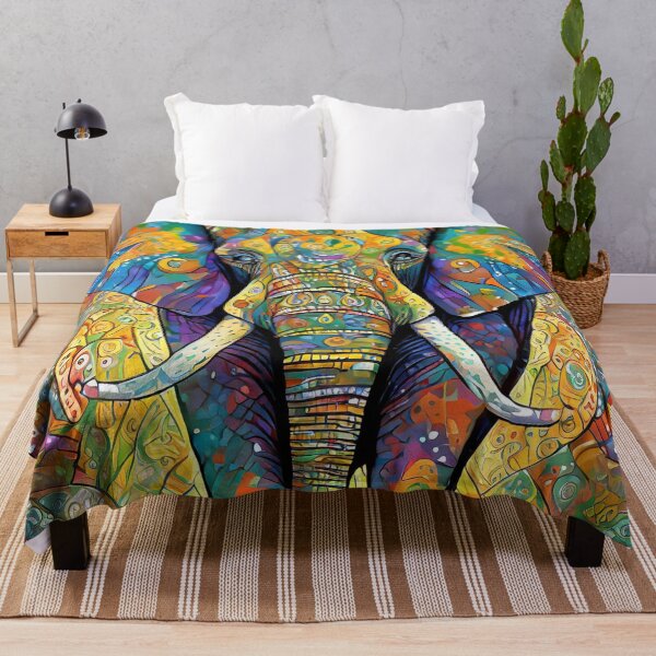 Item preview, Psychedelic Elephants designed and sold by drawbey.