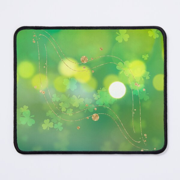 Item preview, Beautiful combination of green cloves and gold drops with bit of gold powder. Perfect for St. Patrick Day! designed and sold by UnCoverDesign.