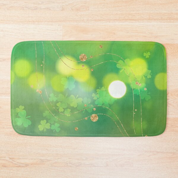 Item preview, Beautiful combination of green cloves and gold drops with bit of gold powder. Perfect for St. Patrick Day! designed and sold by UnCoverDesign.