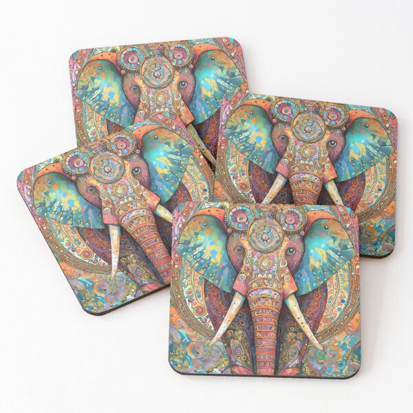 Item preview, Psychedelic Elephants designed and sold by drawbey.