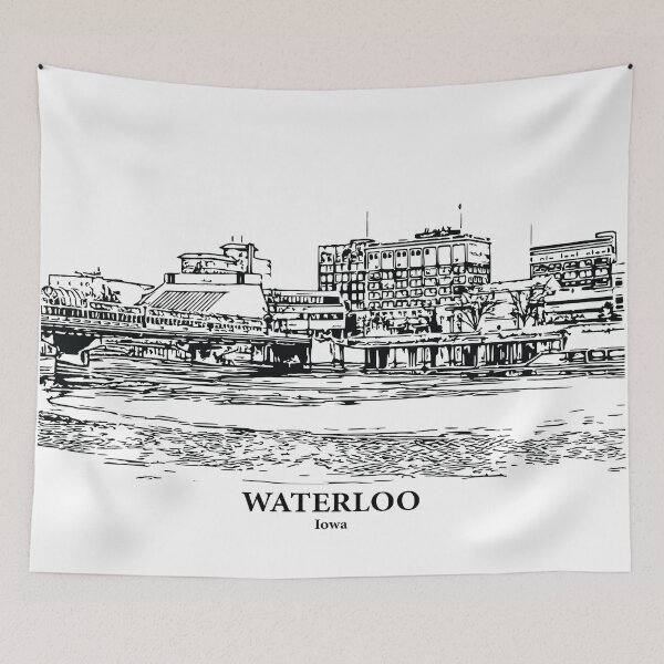 Item preview, Waterloo - Iowa designed and sold by Lakeric Cityscapes.