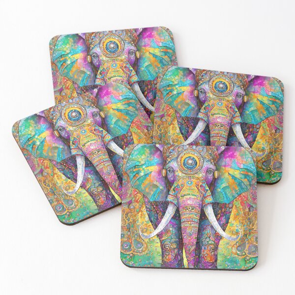 Item preview, Psychedelic Elephants designed and sold by drawbey.