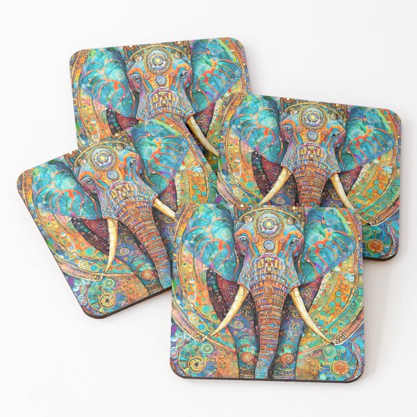 Item preview, Psychedelic Elephants designed and sold by drawbey.